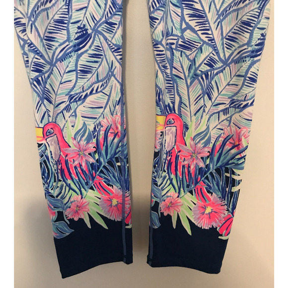 Lilly Pulitzer Luxletic UPF+50 Jolena Weekender Lets Mango Leggings - Medium - Picture 3 of 14